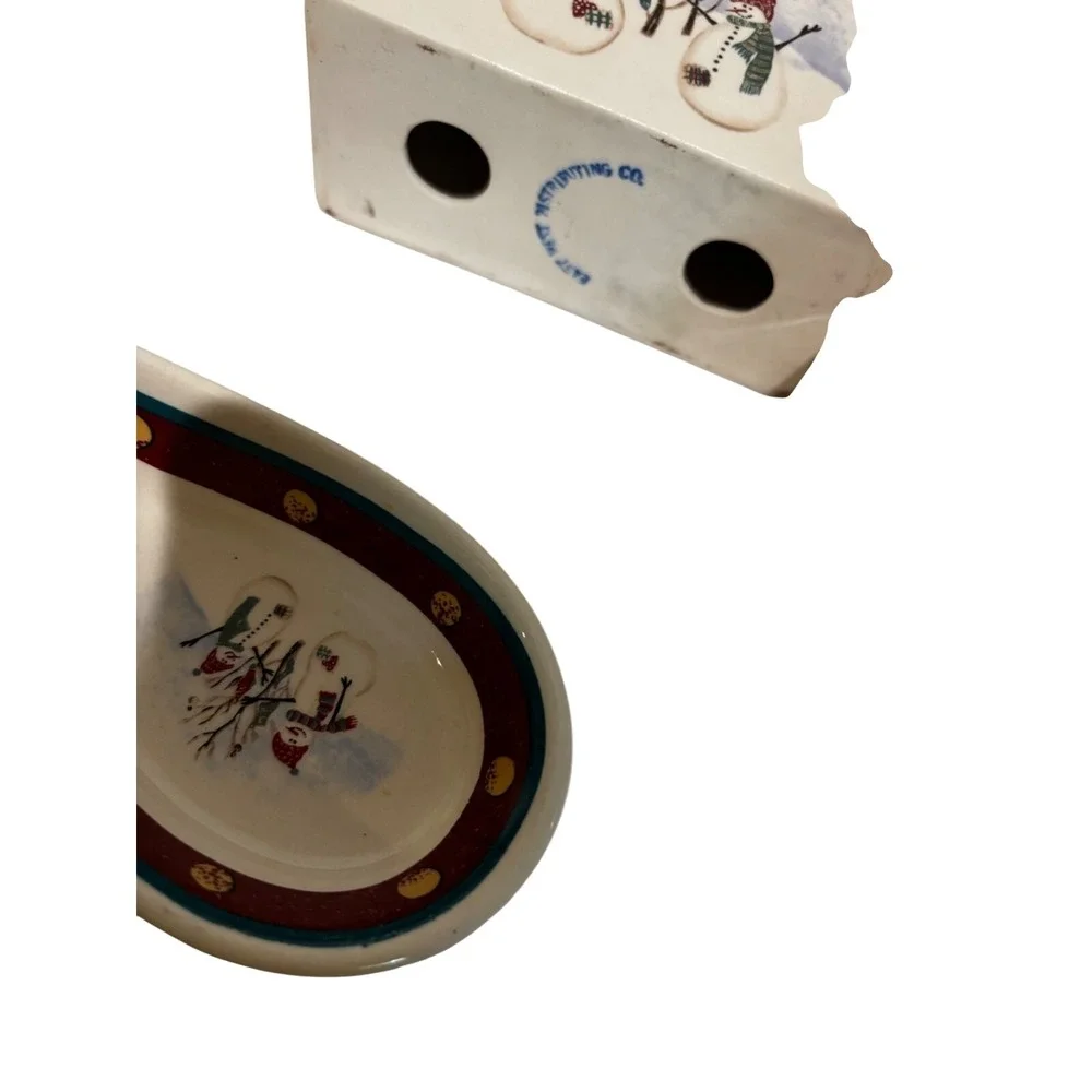 Royal Seasons Napkin spoon sugar‎ creamer Holiday collector stoneware set x-mas